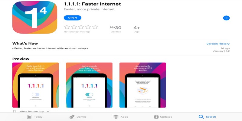 Khách hàng dễ dàng cài đặt VPN 1.1.1.1 ở hệ điều hành IOS